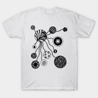 Spores in Black with Transparent background T-Shirt